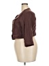 Torrid Brown 3/4 Sleeve Button-Down Shirt Size 2X Plus (2) - photo 5