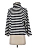 TeXTURE & THREAD Madewell Stripes Silver Turtleneck Sweater Size XS - photo 1