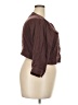 Torrid Brown 3/4 Sleeve Button-Down Shirt Size 2X Plus (2) - photo 4