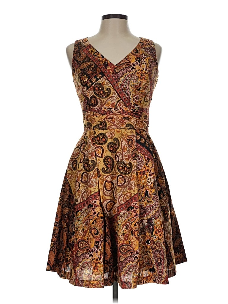 Pre-owned Coldwater Creek Cocktail Dress In Brown