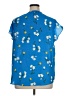 Carolina Belle 100% Polyester Blue Short Sleeve Blouse Size 1X - photo 2