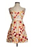 Express 100% Rayon Floral Orange Cocktail Dress Size XS - photo 1