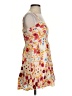 Express 100% Rayon Floral Orange Cocktail Dress Size XS - photo 4