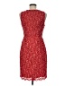 Ann Taylor 100% Polyester Paisley Red Cocktail Dress Size 6 Petite - photo 2