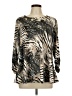 Cocomo Animal Print Gold Long Sleeve Blouse Size L - photo 1