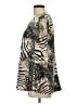 Cocomo Animal Print Gold Long Sleeve Blouse Size L - photo 5