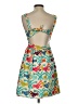 Judith March 100% Polyester Tropical Teal Cocktail Dress Size S - photo 2