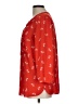 Not Your Daughter's Jeans 100% Polyester Red 3/4 Sleeve Henley Size L - photo 5