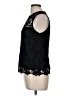 NANETTE Nanette Lepore 100% Polyester Black Sleeveless Blouse Size M - photo 5