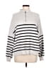 MNG Stripes Silver Pullover Sweater Size M - photo 1