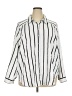 Torrid 100% Polyester Stripes White 3/4 Sleeve Blouse Size 2X (2) - photo 1