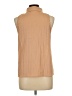 Shein Tan Sleeveless Button-Down Shirt Size L - photo 2