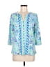 Lilly Pulitzer Blue 3/4 Sleeve Blouse Size M - photo 1