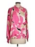Chenault 100% Polyester Print Pink Long Sleeve Blouse Size S - photo 1