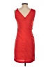 Halston Heritage 100% Polyester Solid Red Cocktail Dress Size 4 - photo 2