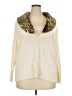 White Stag 100% Acrylic Animal Print Ivory Cardigan Size 18 - 20 - photo 1