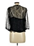 CeCe Black 3/4 Sleeve Blouse Size L - photo 2