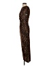 MNG 100% Polyester Animal Print Brown Cocktail Dress Size 2 - photo 5