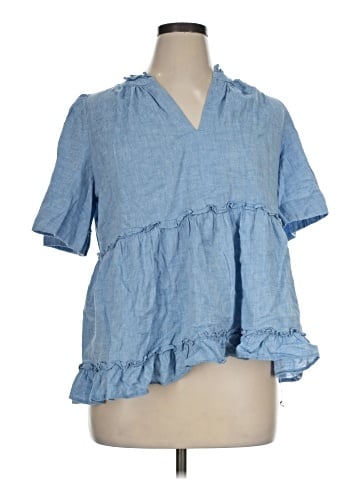 Tuckernuck Short Sleeve Blouse (view 1)