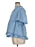Tuckernuck Blue Short Sleeve Blouse Size XL - photo 5