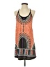Dream State 100% Polyester Paisley Orange Casual Dress Size S - photo 1