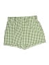 Shein 100% Polyester Checkered-gingham Green Shorts Size L - photo 1