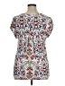 DR2 100% Rayon White Short Sleeve Blouse Size XL - photo 2
