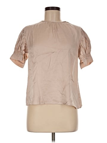 Rebecca Taylor Short Sleeve Silk Top (view 1)