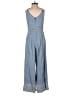 Trina Turk Chevron-herringbone Blue Jumpsuit Size 2 - photo 2