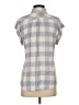 Rails 100% Rayon Checkered-gingham Gray Short Sleeve Button-Down Shirt Size XS - photo 2