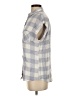 Rails 100% Rayon Checkered-gingham Gray Short Sleeve Button-Down Shirt Size XS - photo 5