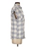 Rails 100% Rayon Checkered-gingham Gray Short Sleeve Button-Down Shirt Size XS - photo 4