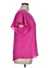 Fortune + Ivy 100% Polyester Pink Short Sleeve Blouse Size XL - photo 4