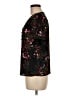 CeCe Floral Black Short Sleeve Blouse Size M (petite) - photo 5