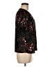 CeCe Floral Black Short Sleeve Blouse Size M (petite) - photo 4
