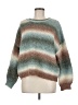She + Sky Color Block Teal Pullover Sweater Size M - photo 1