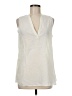 Theory 100% Cotton Ivory Sleeveless Blouse Size M - photo 1