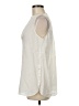 Theory 100% Cotton Ivory Sleeveless Blouse Size M - photo 5