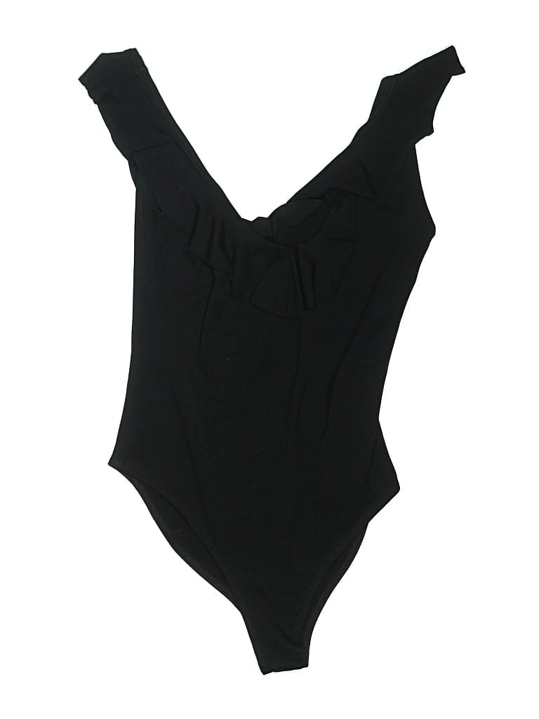 Pre-owned Forever 21 Bodysuit In Black