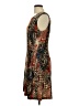 Connected Apparel Print Brown Casual Dress Size 12 - photo 5