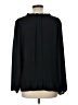 Ann Taylor LOFT Black Long Sleeve Blouse Size L - photo 2