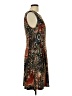 Connected Apparel Print Brown Casual Dress Size 12 - photo 4