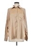&merci Solid Tan Long Sleeve Blouse Size M - photo 1