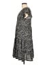 Max Studio Paisley Gray Casual Dress Size L - photo 5