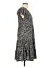 Max Studio Paisley Gray Casual Dress Size L - photo 4