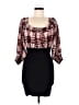 Bebe Plaid Black Cocktail Dress Size M - photo 1