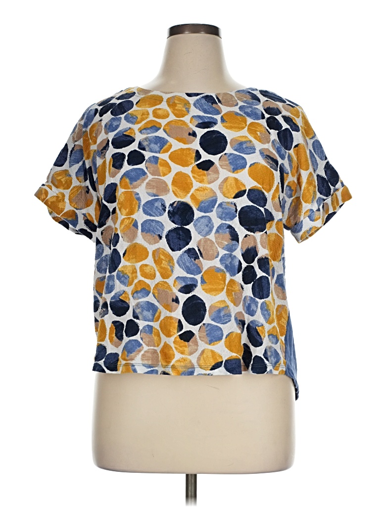 Pre-owned Assorted Brands Short Sleeve T-shirt In Gold