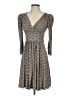 Peruvian Connection Print Tan Gray Casual Dress Size XS - photo 1