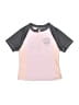 Justice Pink Short Sleeve Henley Size 7 - 8 - photo 1