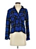 Rails 100% Rayon Plaid Blue Long Sleeve Button-Down Shirt Size S - photo 1